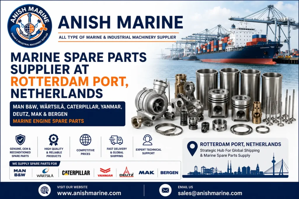 Marine Spare Parts Supplier At Rotterdam Port, Netherlands