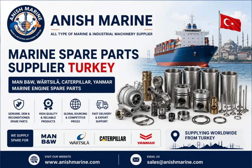 Marine Spare Parts Supplier Turkey MAN B&W, Wärtsilä, Caterpillar, Yanmar Marine Engine Spare Parts