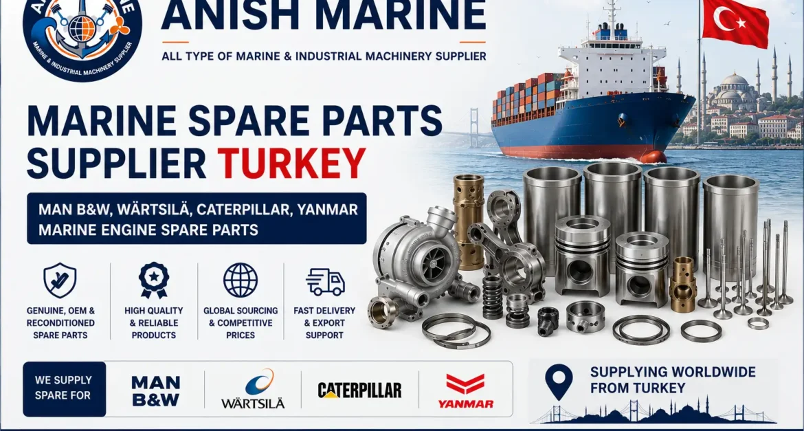 Marine Spare Parts Supplier Turkey MAN B&W, Wärtsilä, Caterpillar, Yanmar Marine Engine Spare Parts